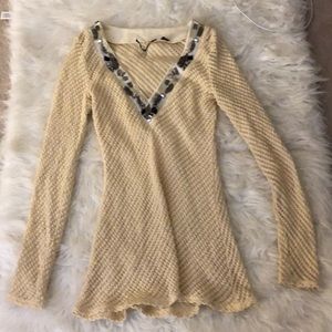 Cream BKE light sweater